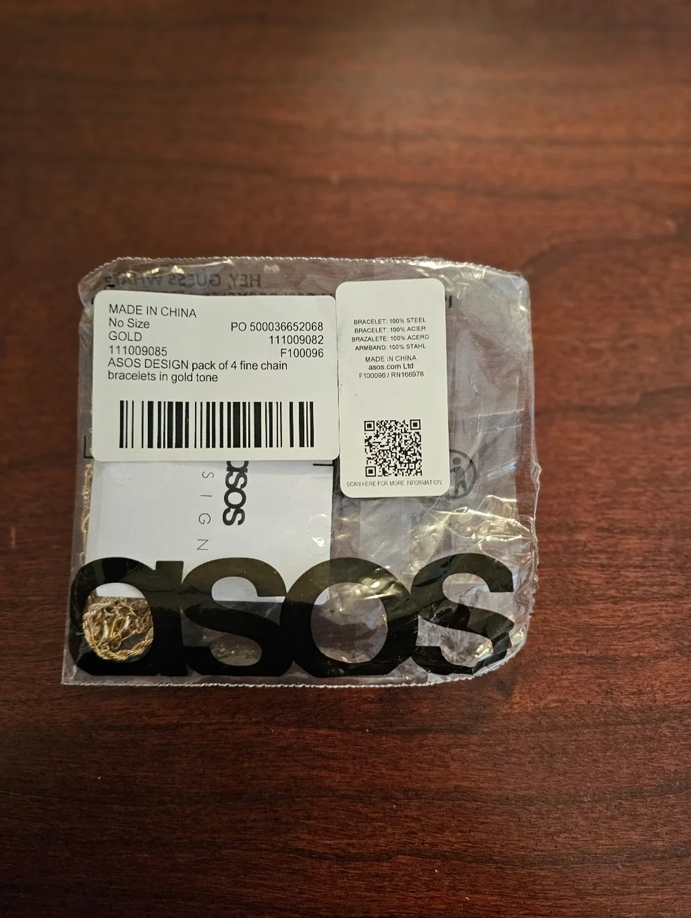 ASOS Gold Tone Multi-Chain Bracelet Set - Picture 2 of 2